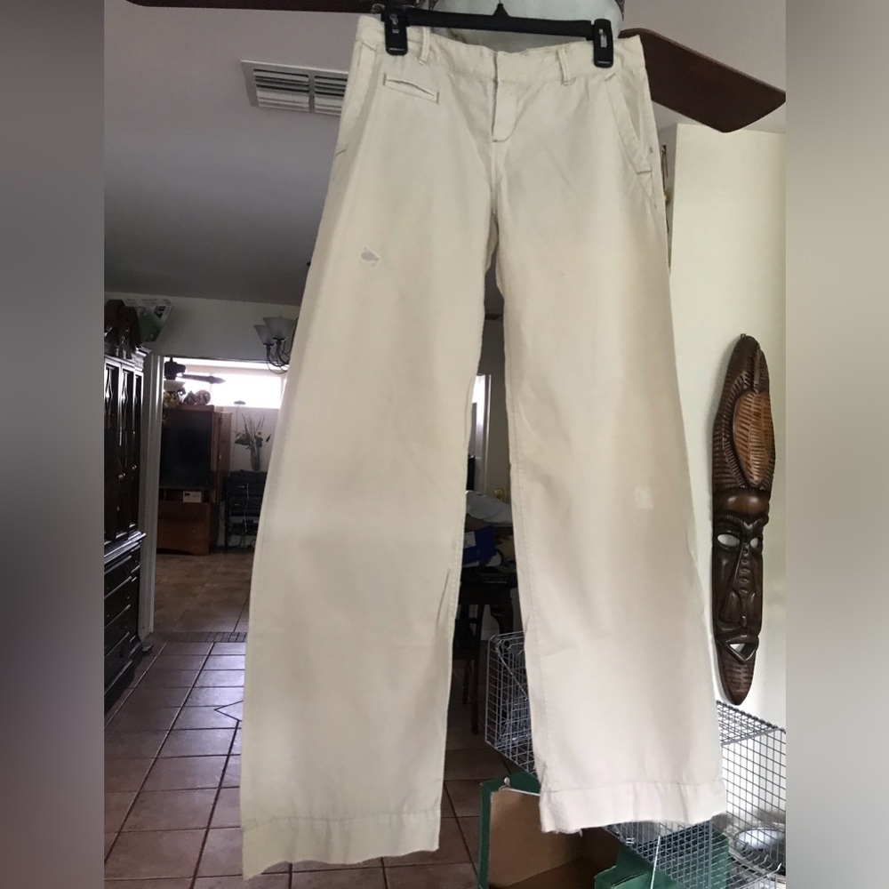 POLO JEANS RALPH LAUREN  size 2 Cream Wide-Leg Pants